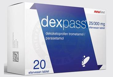 DEXPAS 25/300 mg 20 efervesan tablet { Ulugaylar } kutu görseli