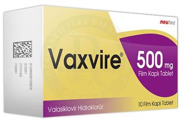 VAXVIRE 500 mg 10 film kaplı tablet kutu görseli