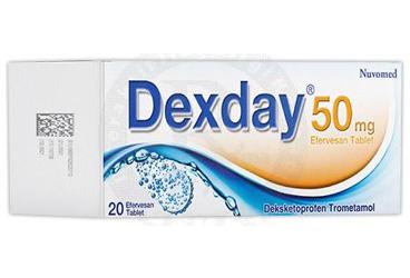 DEXDAY 50 mg 20 efervesan tablet { Salutis } kutu görseli