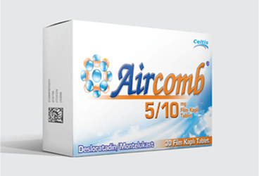 AIRCOMB 5/10 mg 30 film kaplı tablet kutu görseli