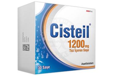CISTEIL 1200 mg 30 efervesan granül içeren saşe kutu görseli