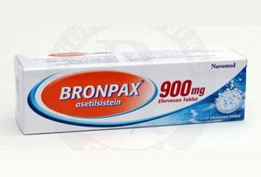 BRONPAX 900 mg 20 efervesan tablet {Novitas} kutu görseli