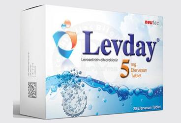 LEVDAY 5 mg 20 efervesan tablet kutu görseli