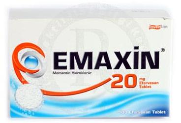 EMAXIN 20 mg 100 efervesan tablet kutu görseli