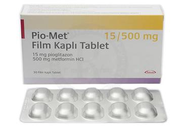 PIO-MET 15/500 mg 30 film tablet kutu görseli