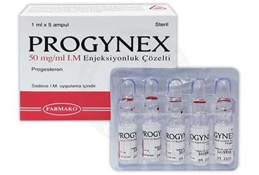 PROGYNEX 50 mg/ml IM 5 ampül kutu görseli