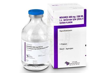 NOVAREX 400 mg/200 ml IV inf.çöz.içeren flakon kutu görseli