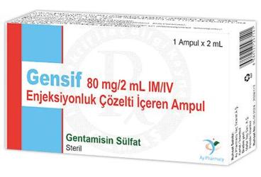 GENSIF 80 mg/2 ml ampül kutu görseli