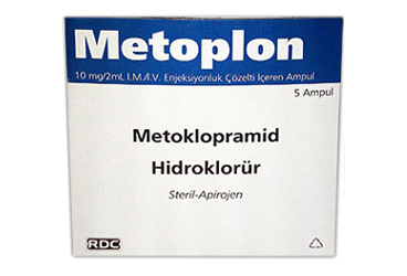METOPLON 10 mg/2 ml IM/IV enj. çöz. içeren 5 ampül kutu görseli