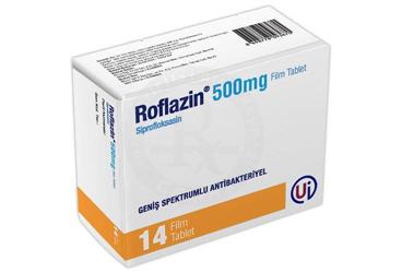 ROFLAZIN 500 mg 14 film tablet { Umut İlaç } kutu görseli