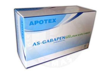 AS-GABAPEN 600 mg 50 film kaplı tablet kutu görseli