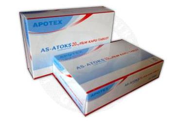 AS-ATOKS 20 mg 30 film kaplı tablet kutu görseli