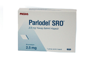 PARLODEL SRO 2.5 mg yavaş salımlı 7 kapsül kutu görseli