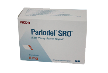 PARLODEL SRO 5 mg 28 yavaş salımlı kapsül kutu görseli