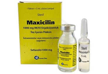 MAXICILIN 1000 mg IM/IV enjeksiyonluk toz IÇEREN flakon kutu görseli
