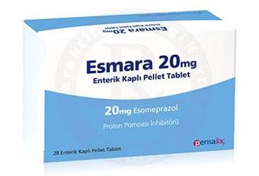ESMARA 20 mg 28 enterik kaplı tablet kutu görseli