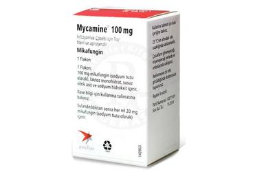 MYCAMINE 100 mg infüzyonluk çözelti için toz 1 flakon kutu görseli