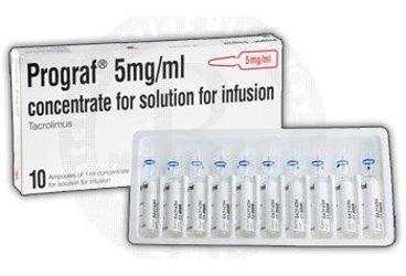 PROGRAF 5 mg/ml konsantre IV infüzyon için solüsyon içeren 10 ampül kutu görseli