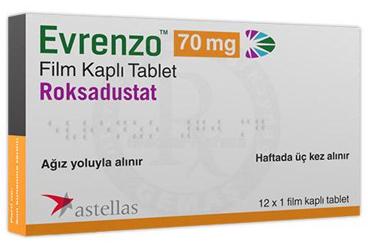EVRENZO 70 mg film kaplı tablet (12 adet) kutu görseli