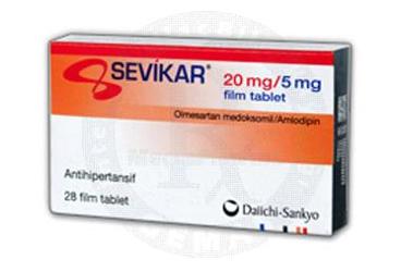 SEVIKAR 20/5 mg 28 film tablet kutu görseli