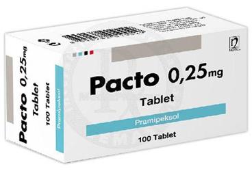 PACTO 0.25 mg 100 tablet kutu görseli