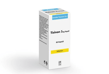TISINON 5 mg 60 kapsül kutu görseli