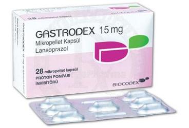 GASTRODEX 15 mg 28 mikropellet kapsül kutu görseli