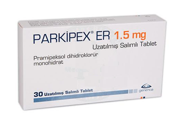 PARKIPEX ER 1.5 mg uzatılmış salınımlı 30 tablet kutu görseli