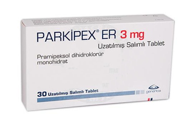 PARKIPEX ER 3 mg uzatılmış salınımlı 30 tablet kutu görseli