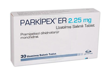 PARKIPEX ER 2.25 mg uzatılmış salınımlı 30 tablet kutu görseli