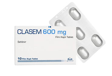 CLASEM 600 mg film kaplı tablet kutu görseli