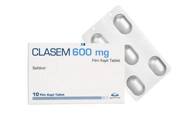 CLASEM 600 mg film kaplı tablet (5 tablet) kutu görseli