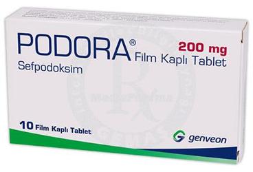 PODORA 200 mg film kaplı tablet (10 tablet) kutu görseli