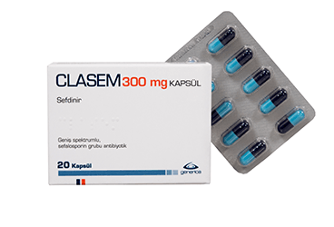 CLASEM 300 mg 20 kapsül { Generica } kutu görseli