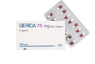 GERICA 75 mg 14 sert kapsül kutu görseli