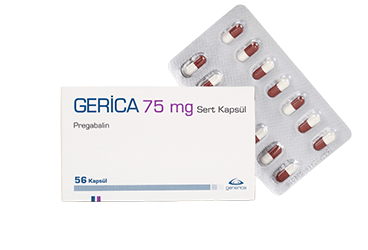 GERICA 75 mg 56 kapsül kutu görseli