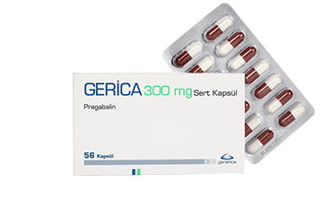GERICA 300 mg 56 sert kapsül kutu görseli