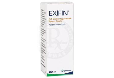 EXIFIN %1 deriye uygulanacak sprey çözelti (20 ml) kutu görseli