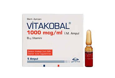 VITAKOBAL 1000 mcg/1 ml 5 ampül kutu görseli