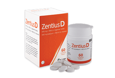 ZENTIUS D 60 çiğneme tableti kutu görseli