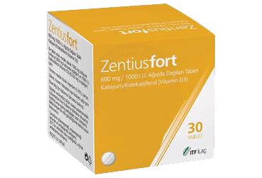 ZENTIUS D 60 çiğneme tableti kutu görseli