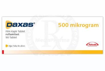 DAXAS 500 mcg 90 film tablet kutu görseli