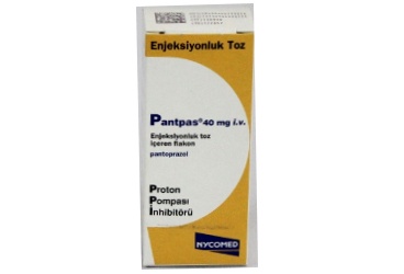 PANTPAS 40 mg IV enj. toz içeren 1 flakon kutu görseli