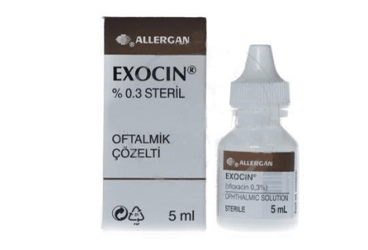 EXOCIN %0.3 5 ml steril oftalmik solüsyonu kutu görseli