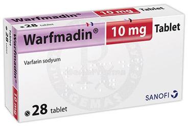 COUMADIN 10 mg 28 tablet kutu görseli