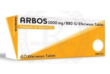 ARBOS 1000 mg/880 IU eff.tablet kutu görseli