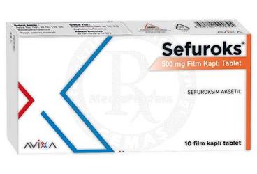 SEFUROKS 500 mg 10 tablet kutu görseli