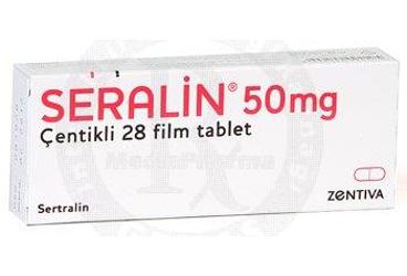 SERALIN 50 mg çentikli 28 film tablet kutu görseli
