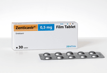 ZENTICAVIR 0.5 mg 30 film tablet kutu görseli