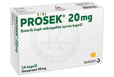 PROSEK 20 mg 14 kapsül kutu görseli